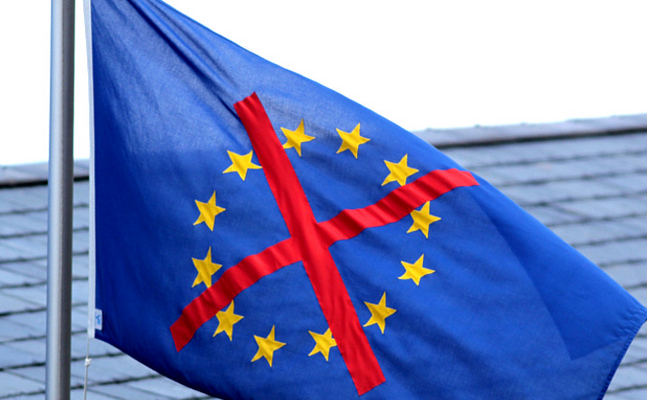 Durchgestrichene EU-Flagge 