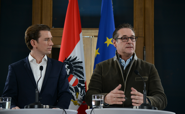 v.l.: Sebastian Kurz und HC Strache
