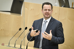 FPÖ-Gesundheitssprecher Kaniak im Parlament.