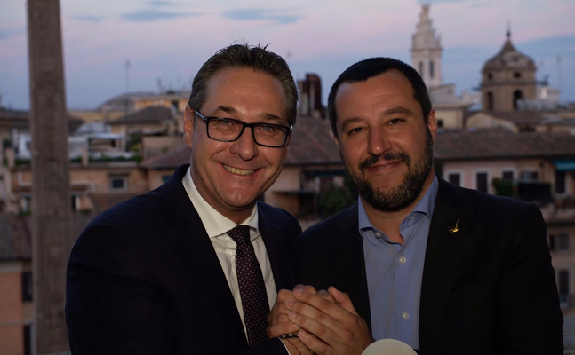 Vizekanzler Strache und Innenminiser Herbert Kickl trafen in Rom den neuen italienischen Innenminister Matteo Salvini.