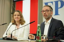 FPÖ-Sozialapsrecherin Dagmar Belakowitsch und -Bundesparteiobmann Herbert Kickl.