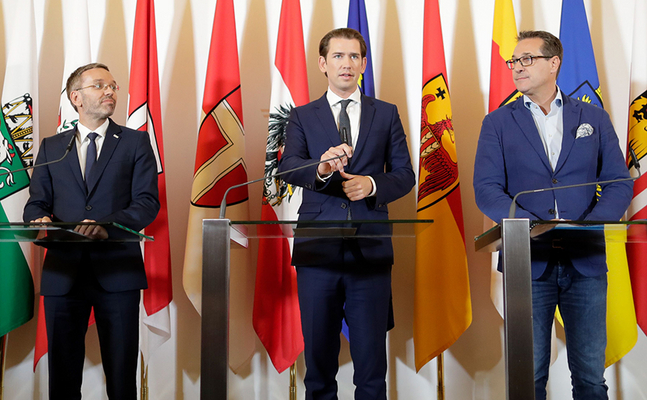 Bundeskanzler Sebastian Kurz, Vizekanzler HC Strache und Innenminister Herbert Kickl betonten, dass es keine Probleme mit Deutschland bezüglich der Zurückweosung Illegaler geben werde.