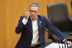 FPÖ-Bundespaerteiobmann Herbert Kickl im Parlament.