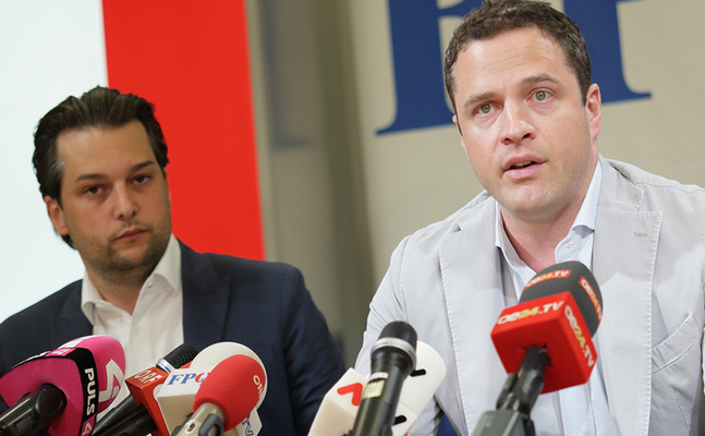 Wiens gf. Landesparteiobmann Johann Gudenus und Vizebürgermeister Dominik Nepp fordern angesichts des Rücktritts Maria Vassilakous Neuwahlen für Wien.