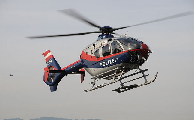 Ein Eurocopter EC 135 der Flugpolizei der Innenminsteriums.