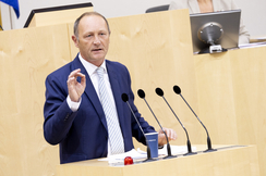 FPÖ-Außenpolitik-Sprecher Axel Kassegger im Hohen Haus.