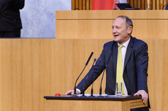 FPÖ-Energiesprecher Axel Kassegger im Hohen Haus.