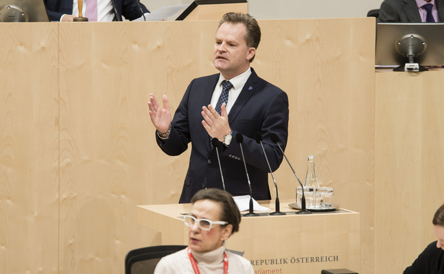 FPÖ-Umweltsprecher Walter Rauch im Nationalrat.