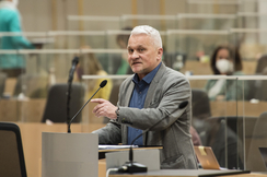 FPÖ-Sprecher für den öffentlichen Dienst Christian Lausch im Parlament.