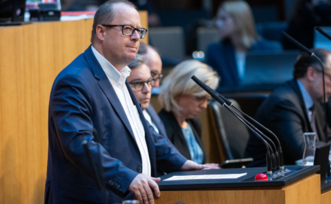 FPÖ-Finanz- und Budgetsprecher Hubert Fuchs im Parlament.
