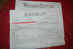 Di9e Pflichtveröffentlichungen im Amtsblatt der "Wiener Zeitung" wurden abgeschafft.