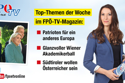 Inserat vom aktuellen FPÖ-TV-Magazin