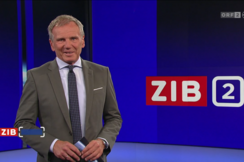 ORF-Sprecher Armin Wolf in der ZIB2 am 3. August 2022.